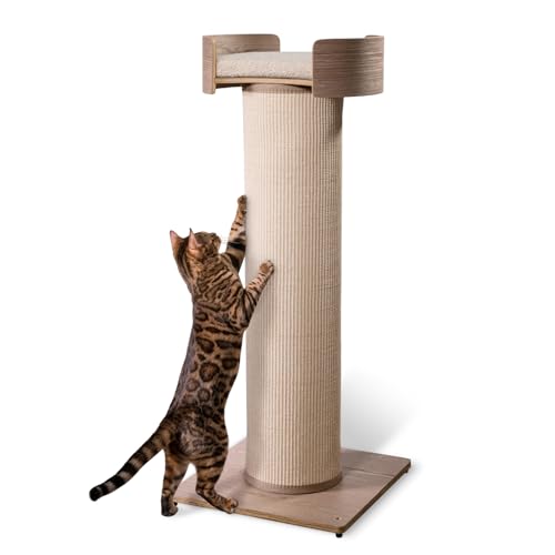 ONE FAST CAT - Giant Scratching Tower w/Perch - 44.5