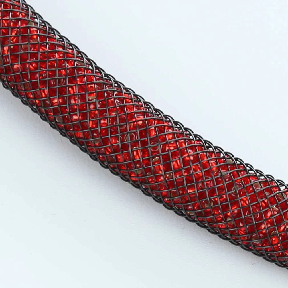 GlassOfVenice Murano Glass Necklace Eleganza - Fire Red