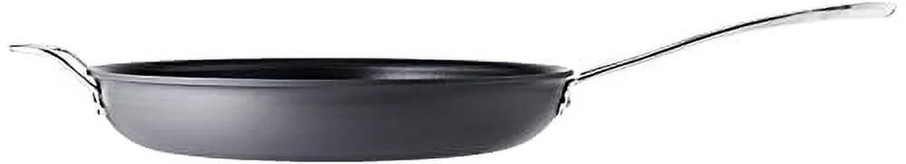 Cuisinart Contour Hard Anodized 12-Inch Open Skillet with Helper Handle,Black
