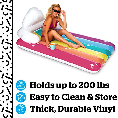 BigMouth Inc. Pool Float, Large Lounge Raft, Durable Vinyl Floatie, Summer Pool Party Water Toy