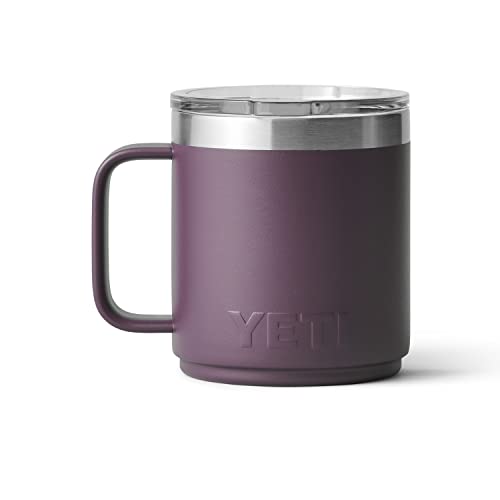 YETI Rambler 10 oz Stackable Mug, Vacuum Insulated, Stainless Steel with MagSlider Lid, Stainless