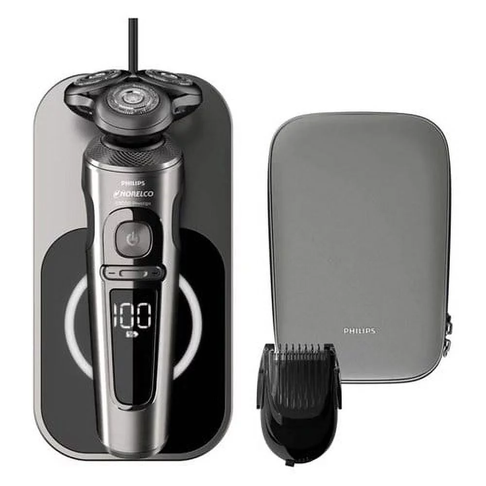 Philips Norelco SP9860/86 Series 9000 Wet And Dry SmartClick Precision Electric Trimmer/ Shaver, Fully Washable