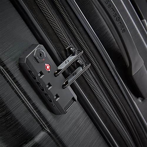 Samsonite Centric 2 Hardside Expandable Luggage with Spinner Wheels, Black, Carry-On 20-Inch