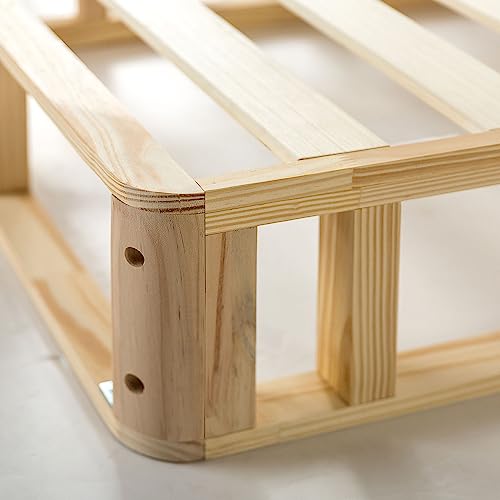 ZINUS Edgar 4 Inch Wood Box Spring, Mattress Foundation, Sturdy Wood Structure, Low Profile, Easy Assembly, King