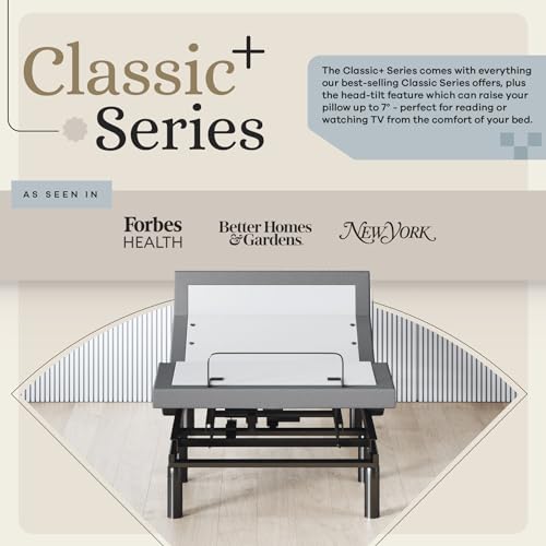 Sven & Son Harmony Adjustable Bed Base, Head and Foot Lift, Massage, Under-Bed Lights, USB, Gel Memory, Zero Gravity Smart Frame - Full