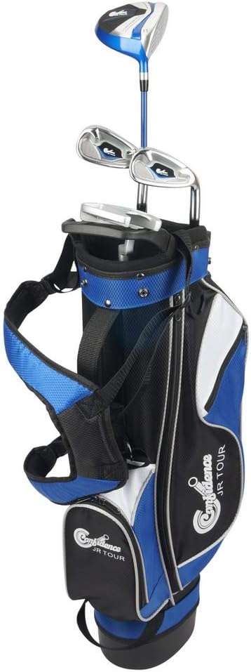 Confidence Golf Junior Golf Clubs Set for Kids Age 4-7 (up to 4' 6' Tall)