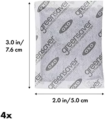 OXO Good Grips GreenSaver Carbon Filter Refills 4 Pack