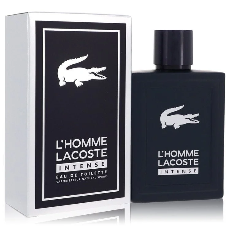 Lacoste L'homme Intense by Lacoste Eau De Toilette Spray 3.3 oz for Men Pack of 2