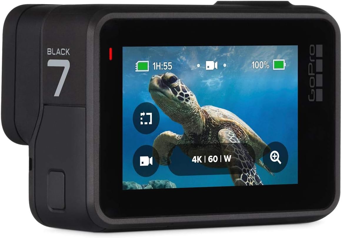 GoPro Hero7 Black — Waterproof Action Camera with Touch Screen 4K Ultra HD Video 12MP Photos 720p Live Streaming Stabilization