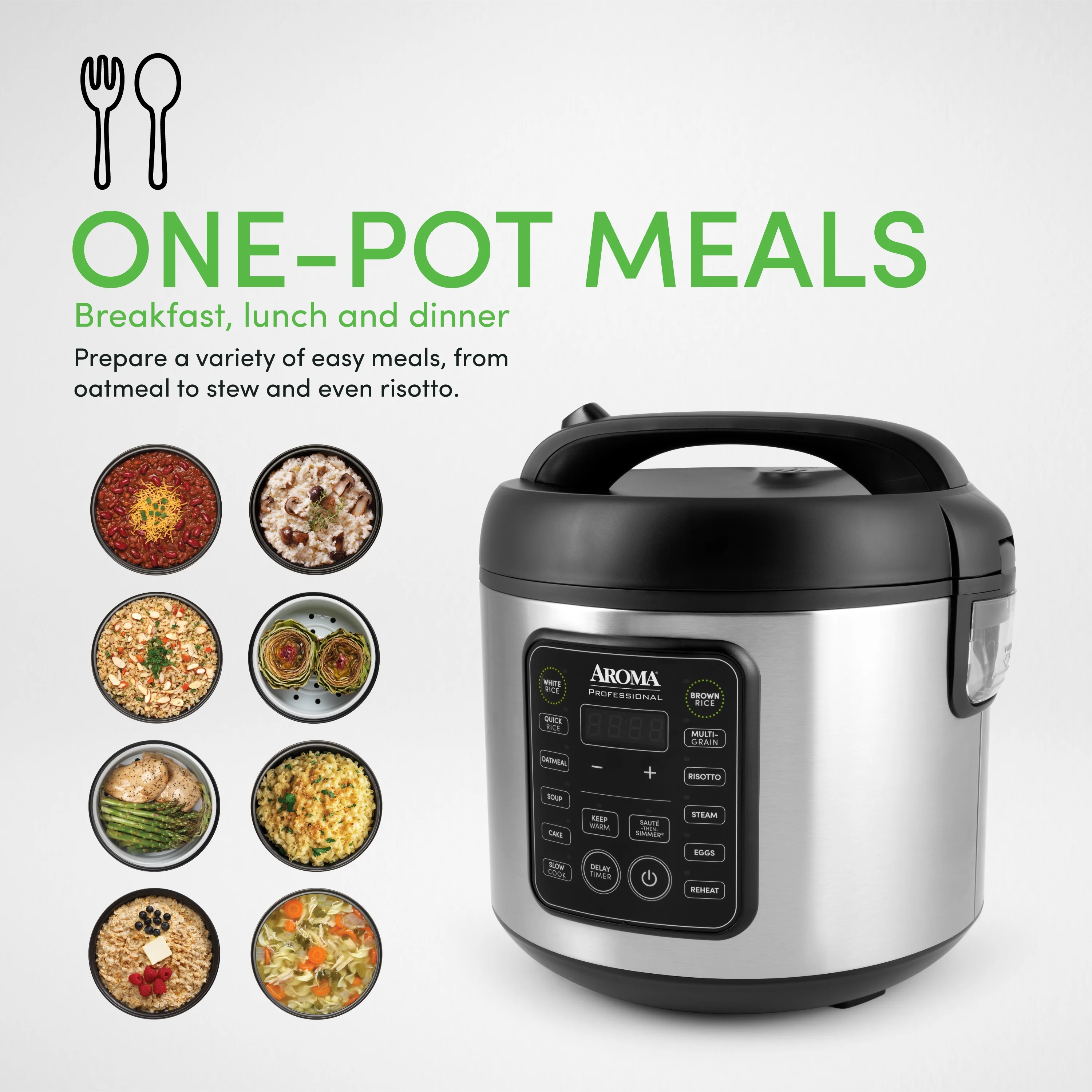 Aroma® 20-Cup (Cooked) / 5Qt.  Digital Rice & Grain Multicooker