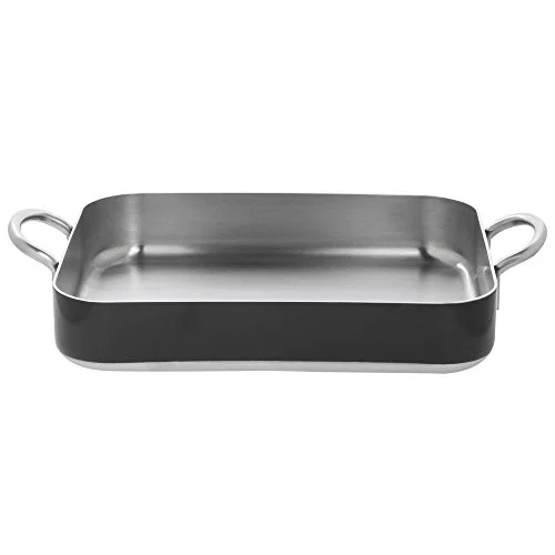 HUBERT® Roasting Pan 5-Ply Stainless Steel Black - 12 3/5