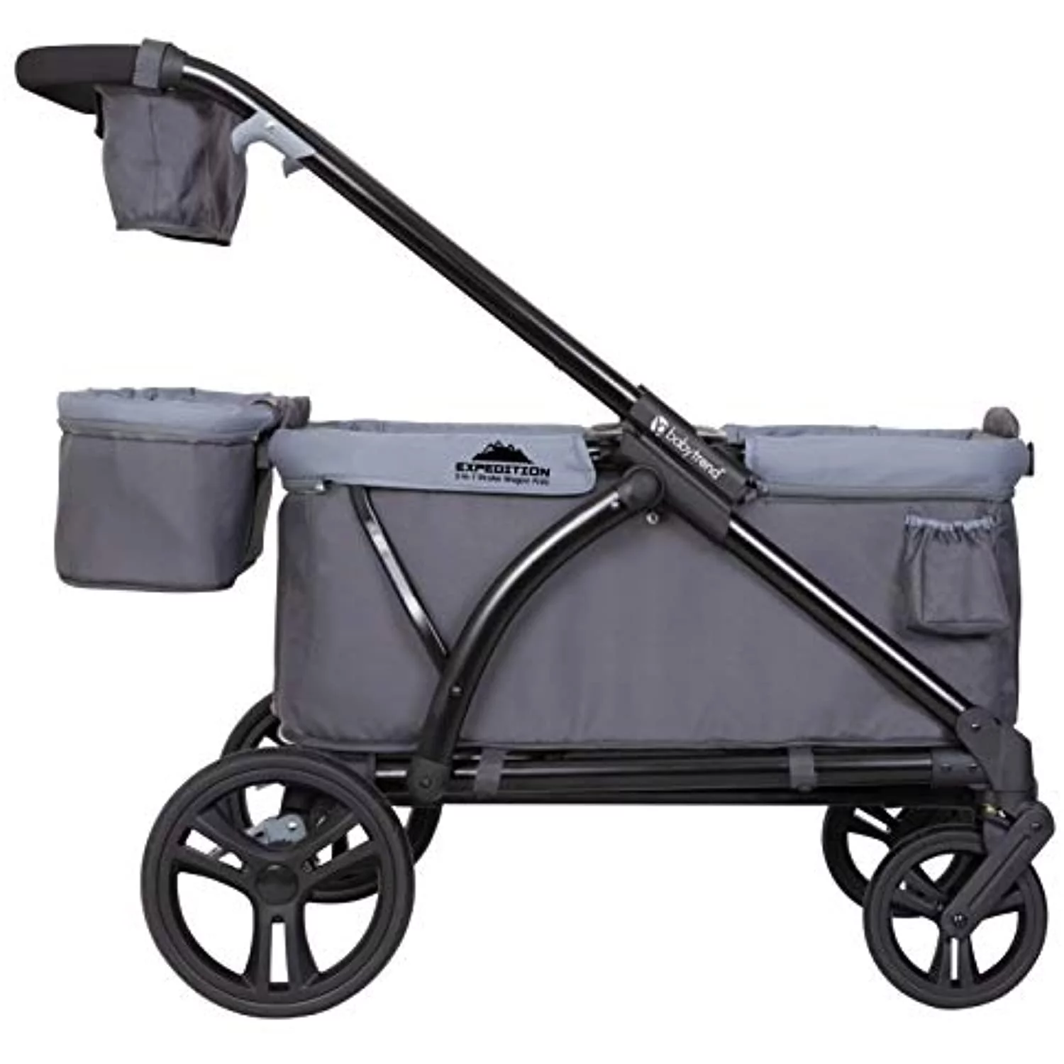 Baby Trend Expedition Wagon Stroller, Solid Print Gray