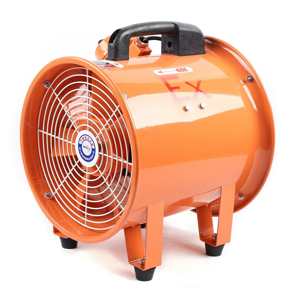 Oukaning Industrial Ventilator Explosion Proof Fan 10 Inch Blower Fan Extractor 250W 110V Household Ventilation Fans