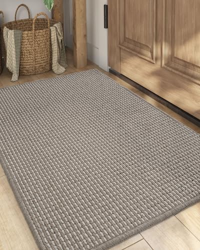 DEXI Door Mats Indoor Front Door Rugs for Entryway Welcome Mat Entry Low Profile Non-Slip Doormat for Inside Entrance, Hallway, Porch 24