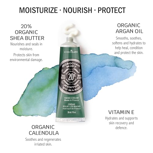 La Chatelaine French Hand Cream Trio Tin, Holiday Gift Set, Hand Lotion for Women, Made in France with 20% Organic Shea Butter (Lavender, Lychee Bilberry & Lemon Verbena or Citrus Fizz) 3 x 1 fl oz