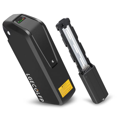 LGECOLFP 36V 48V 52V Ebike Battery 10Ah 13Ah 15Ah 20Ah Battery Pack with 3A Fast Charger 30A BMS for 36V 48V 52V Controller 250W 350W 500W 750W 1000W 1200W Motor