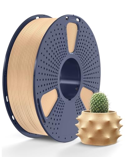 SUNLU Real Wood Fiber PLA Filament, Neatly Wound 1.75mm Dimensional Accuracy +/- 0.03mm, Fit Most FDM 3D Printers, 4kg in Total, 1kg per Spool, 4 Pack,（Wood+Fiber Cherry+Fiber Maple+Fiber Walnut）