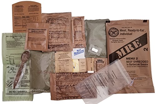 Western Frontier Ultimate MRE, Pack Date Printed on Every Meal - Meal-Ready-to-Eat. Inspected Certified Genuine Mil Surplus. (6-Pack)