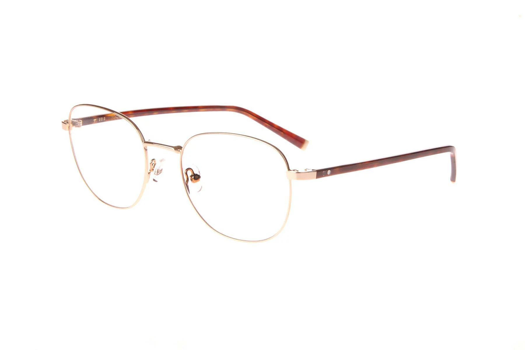 NEW Thin & Light VOLO Gold TOMAHAWK Eyeglasses 50mm with Case