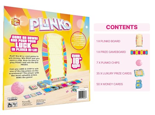 Buffalo Games PLINKO - Family Board Game Inspired by The Price is Right, Great for Family Game Night, from Buffalo Games