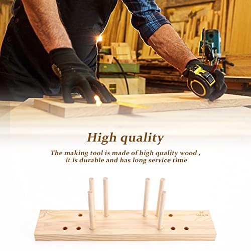 SACATR Bow Maker for Ribbon for Wreaths, Wooden Ribbon Bow Maker Tool for Christmas Bows, Hair Bows, Creating Gift Bows, Party Decorations, Corsages, Various Crafts(with Instructions)