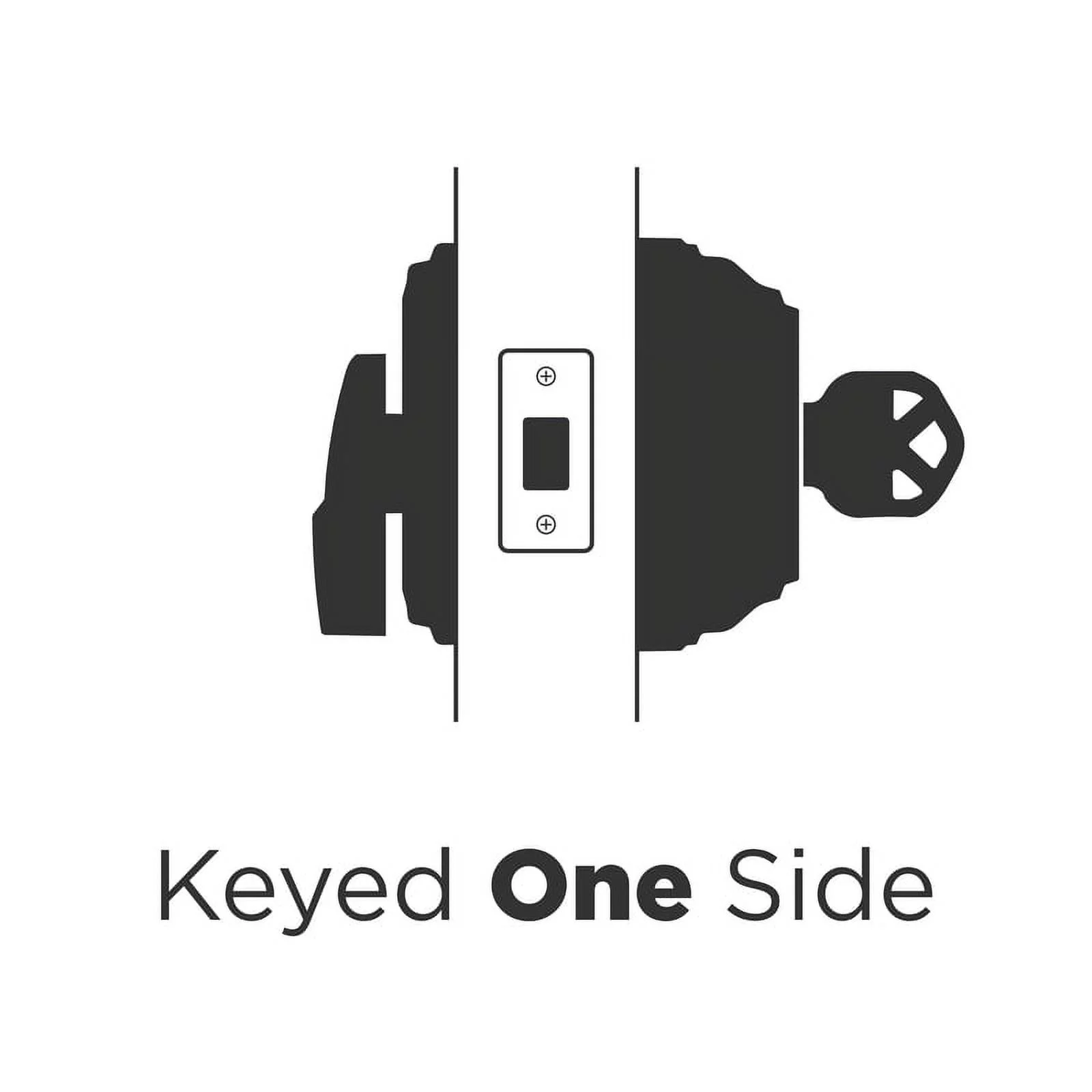 Kwikset 660 Deadbolt - Keyed One Side - featuring SmartKey, Polished Brass