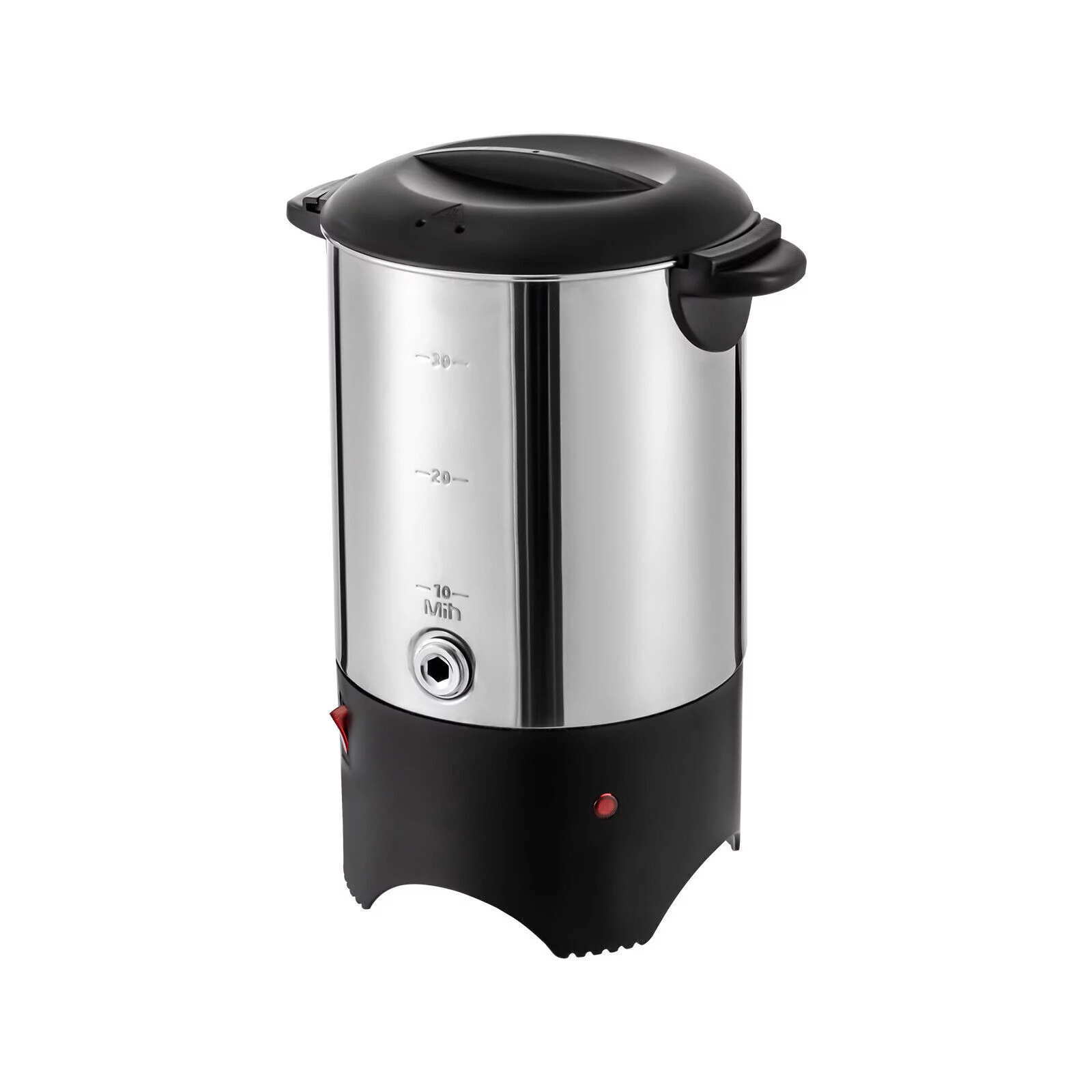 DENSET 1000W 110V Electric Coffee Urn 30 Cup (150 oz.) Hot Water Beverage Stainless Steel Coffee Maker Pot