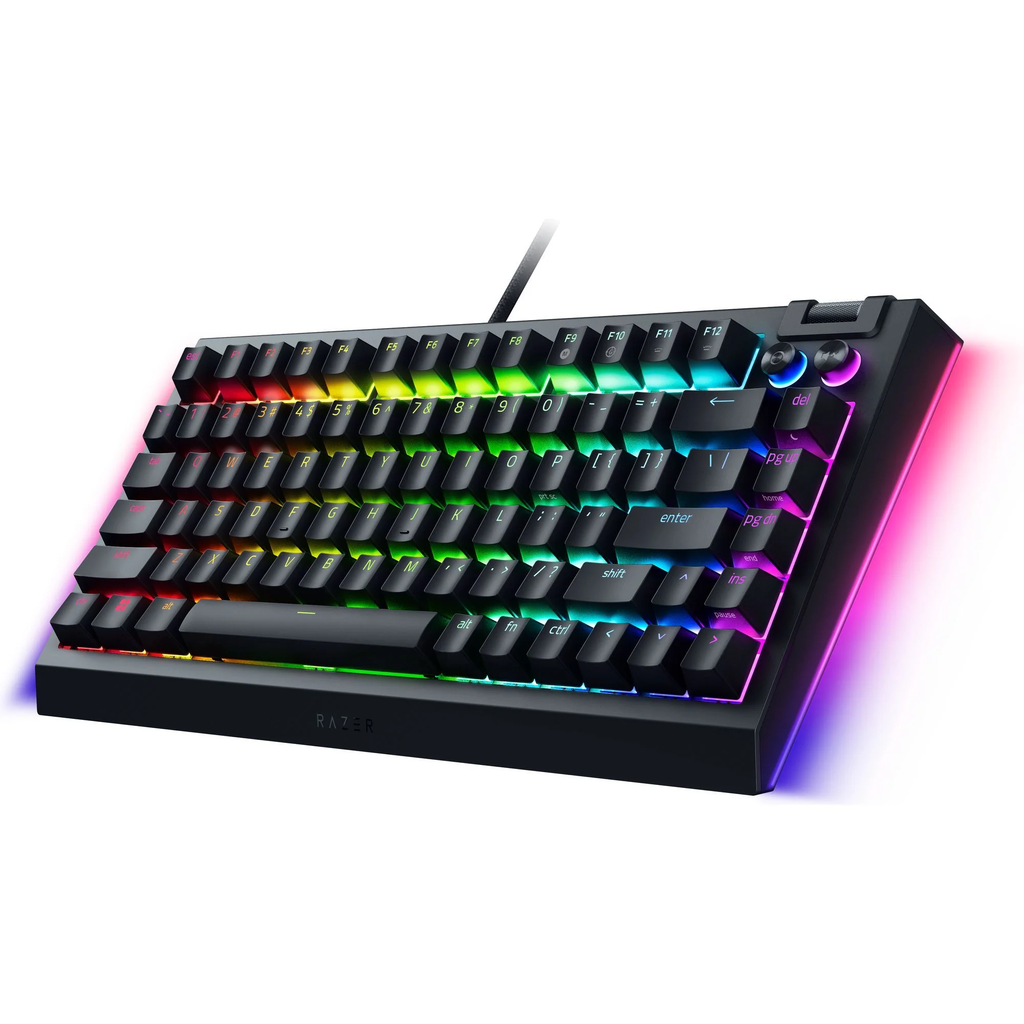 Razer BlackWidow V4 75% Hot-Swappable Mechanical Gaming Keyboard, RGB Chroma, Black