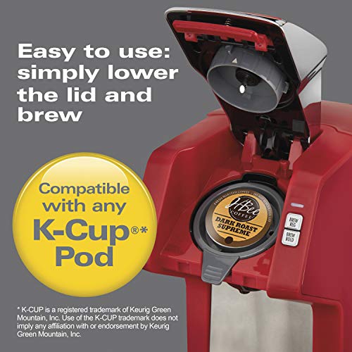 Hamilton Beach 49979 FlexBrew Single-Serve Coffee Maker Compatible with Pod Packs and Grounds,0.41 liters, Black & Chrome