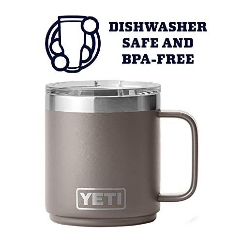 YETI Rambler 10 oz Stackable Mug, Vacuum Insulated, Stainless Steel with MagSlider Lid, Stainless