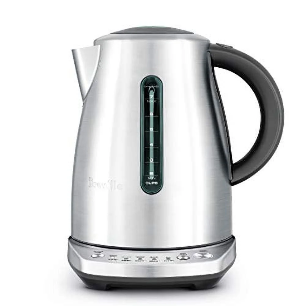 Breville BKE720BSS The Temp Select Electric Kettle, Silver, Dimensions:(LxWxH) 8 ¾ ” x 7 ¼” x 10 ½” (BKE720BSSUSC)