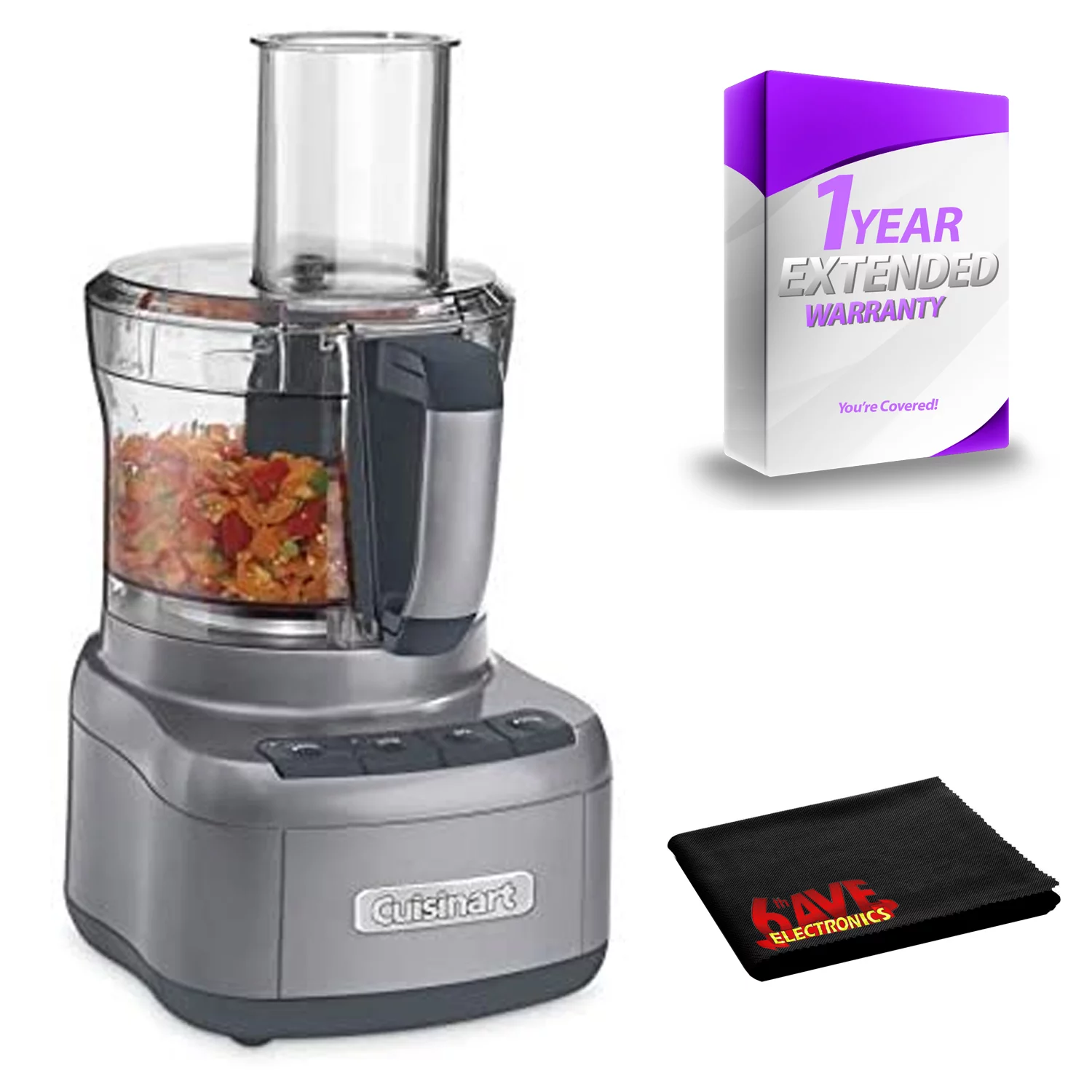 Cuisinart Elemental 8-Cup Food Processor Gunmetal (FP-8GMTG)