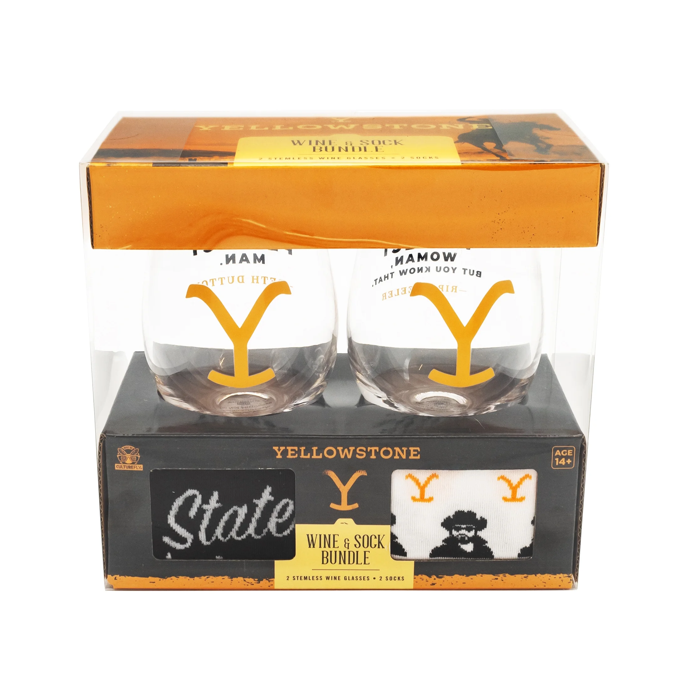 Yellowstone Valentine's Day Sock and Wine Set