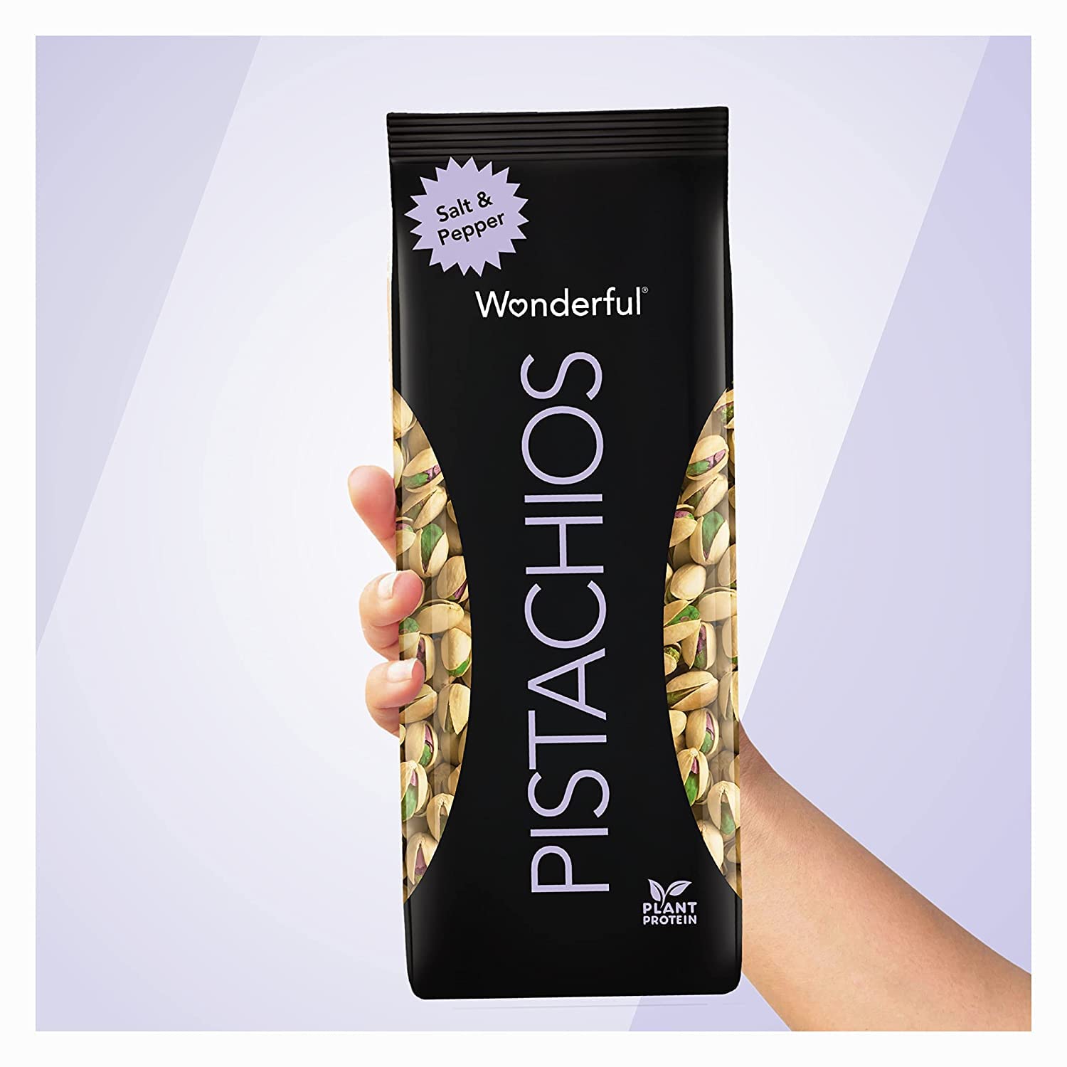 Wonderful Pistachios, In-Shell, Salt & Pepper Nuts, 48oz (Pack of 2)