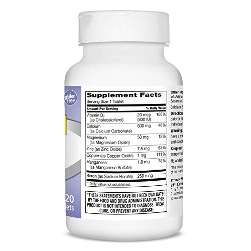 21st Century Calcium Citrate + D3 Petites Coated Tablets 200 ea