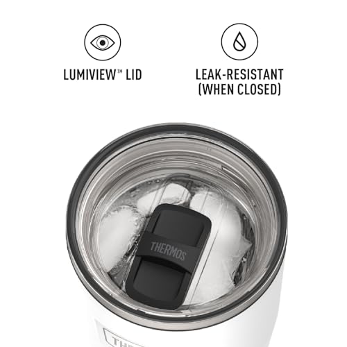 THERMOS ICON SERIES, Stainless Steel Cold Tumbler with Slide Lock, 24 Ounce, Sandstone