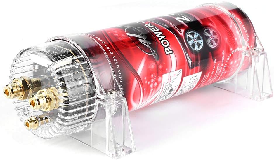 Car Audio Capacitor Farad Car Capacitor For Energy Storage To Enhance Bass Demand From Audio System Car for Audio Power Capacitor Amplifier Voltage Regulator LED 10‑16V DC