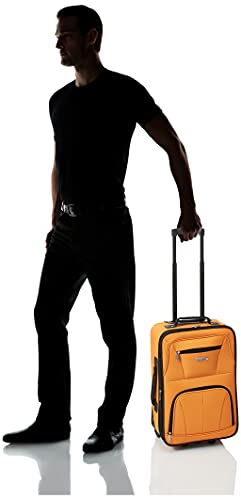 Rockland Fashion Expandable Softside Upright Luggage Set, Charcoal, 2-Piece (14/19)