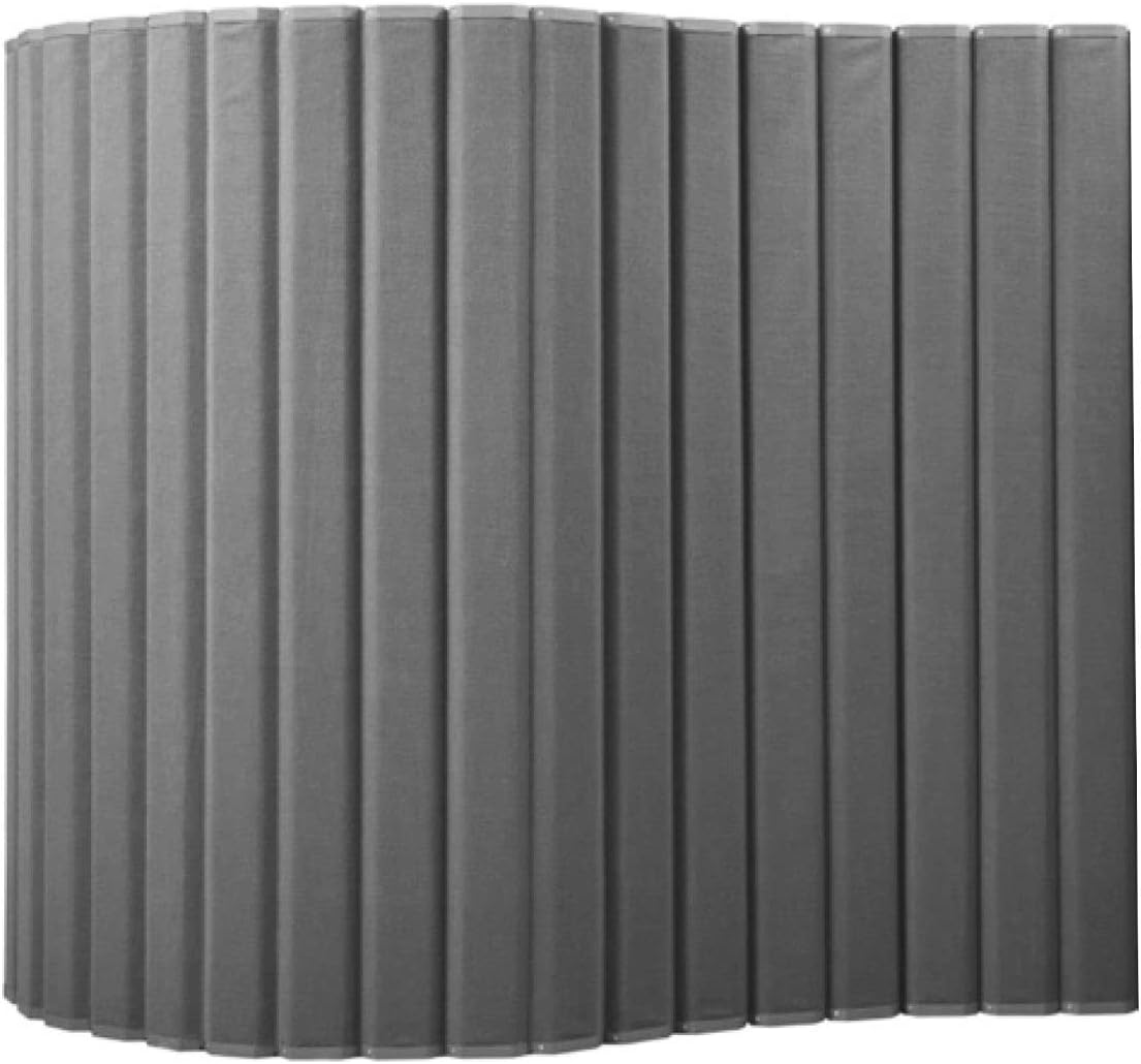 Versare VersiPanel Acoustical Partition Wall - Sound Panel Room Divider, Flexible Arrangement, Easy Roll-up Storage, 2 VersiFoot Stabilizers Included (Gray, 8' x 6'6)