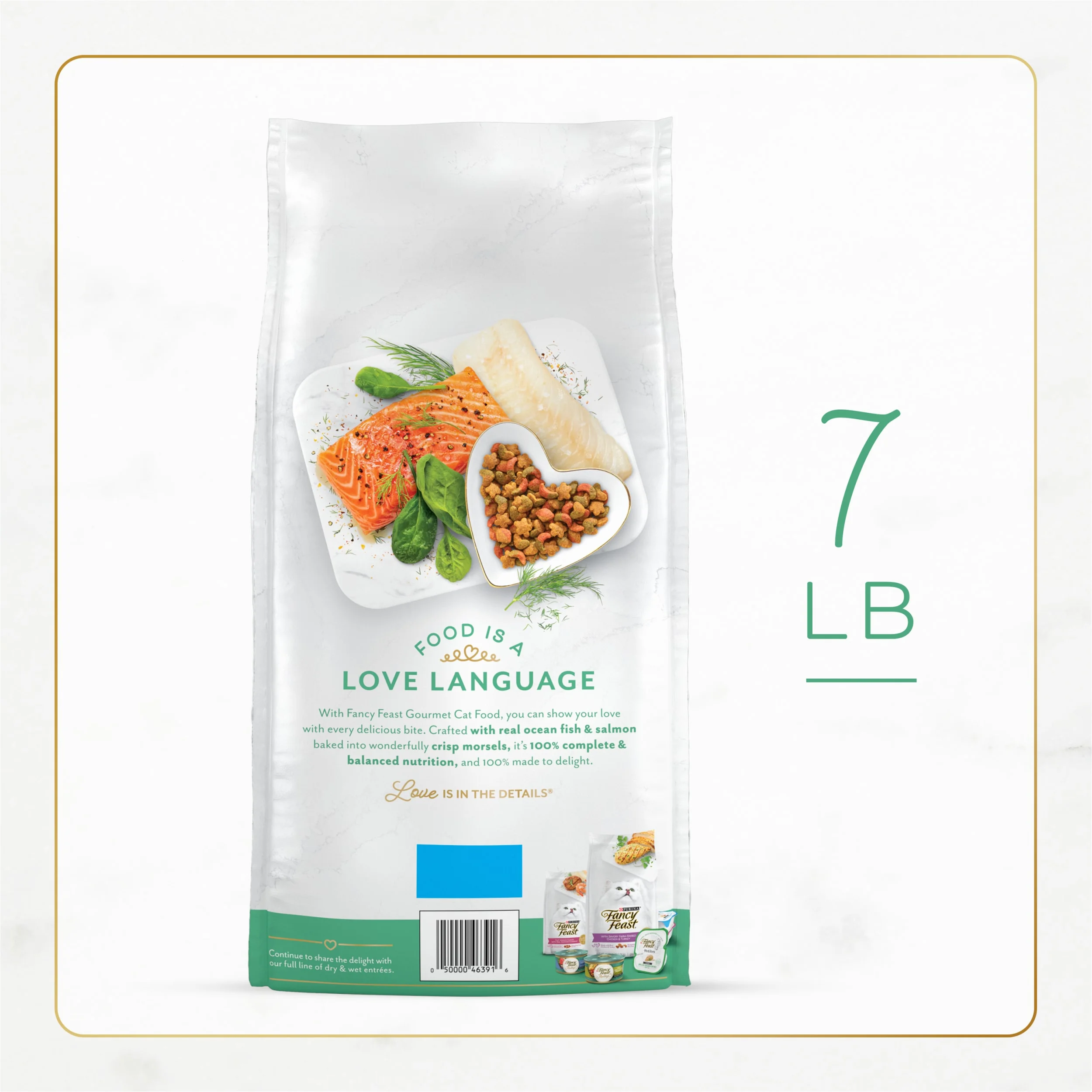 Purina Fancy Feast Dry Cat Food with Ocean Fish and Salmon