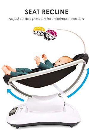 4moms mamaRoo 4 Multi-MotionTM Baby Swing, Bluetooth Baby Rocker with 5 Unique Motions