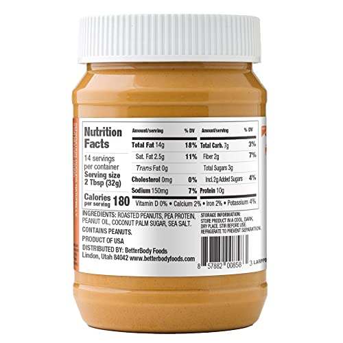 PBfit Peanut Butter, Protein-Packed Spread, Peanut Butter Spread, 16 Oz (Pack of 2)