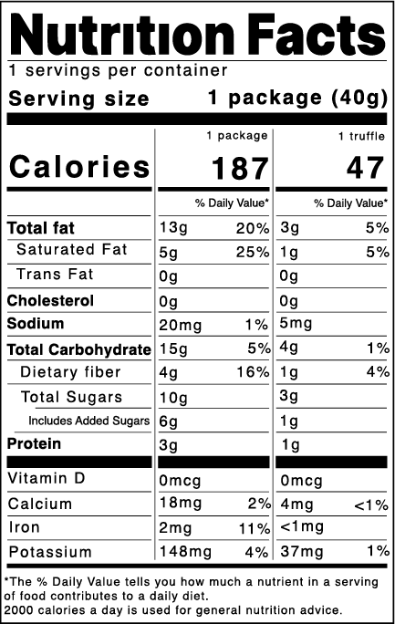 Holy Chocomoly! | 4 Pack Hazelnut Butter Chocolate Truffles | Low in Refined Sugar, Whole Food Ingredients | Made With Dates and Real Nut Butters | On the Go Snacks | 4 Truffles/Box, 16 Count