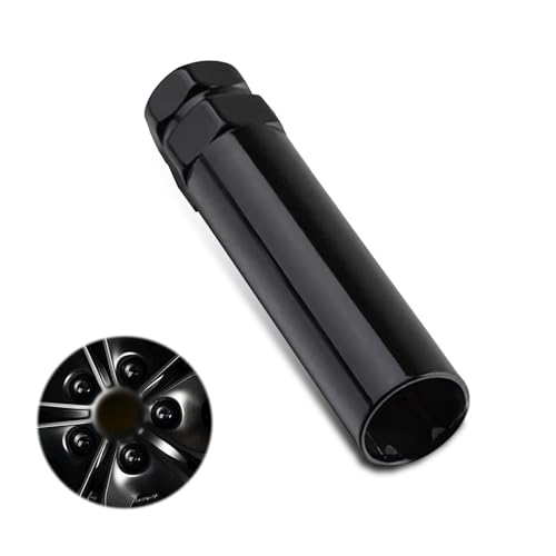 GKmow 1 PC Car 6 Slot Modification Nut Wheel Hub Anti-Theft Screw, 6 Point Spline Drive Tuner Replacement Socket Adapte, Spline Lug Nut Key Tool, Universal Removal Tool for Most Cars