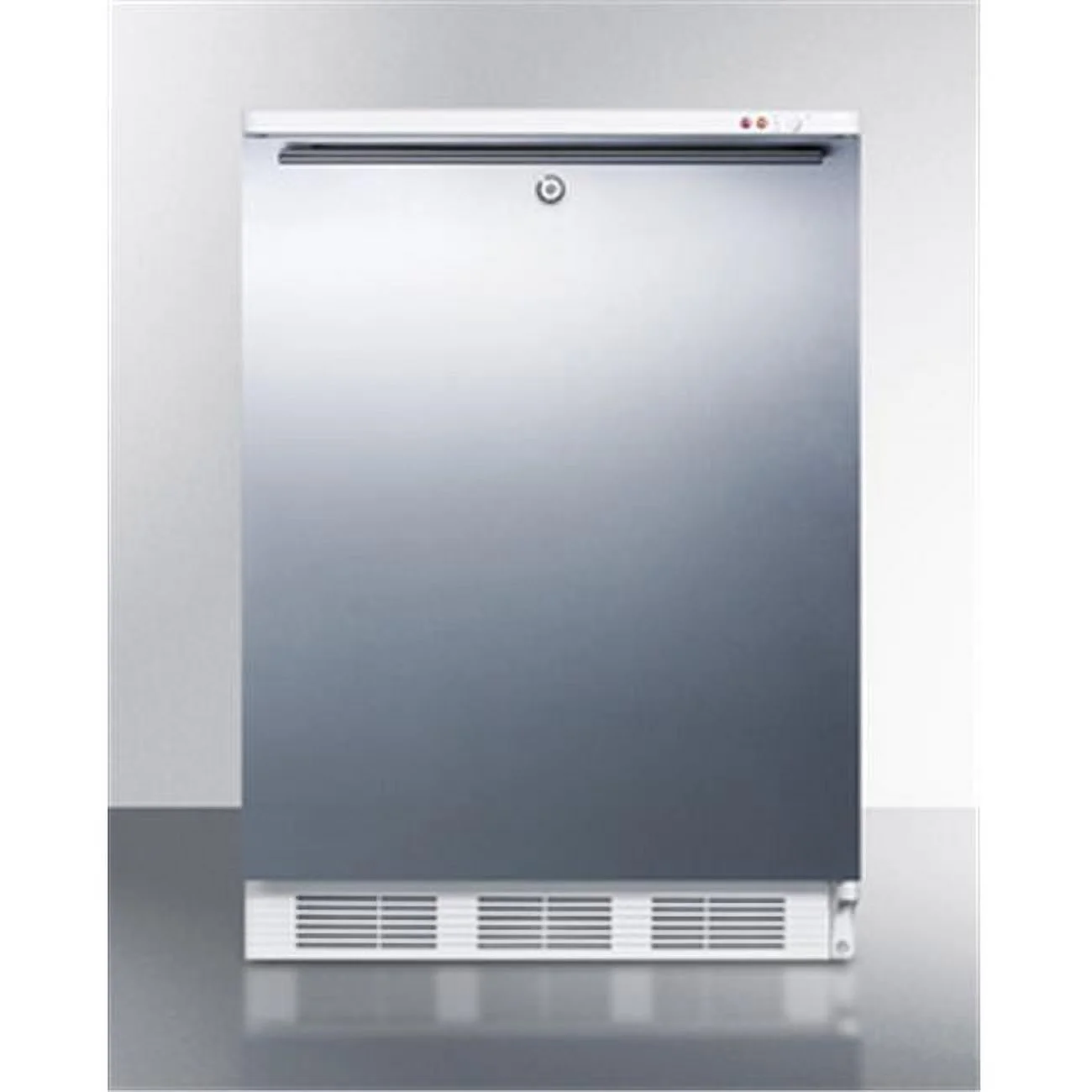24 in. Wide Built-in -25 deg C Manual Defrost All Freezer with Lock, Stainless Steel