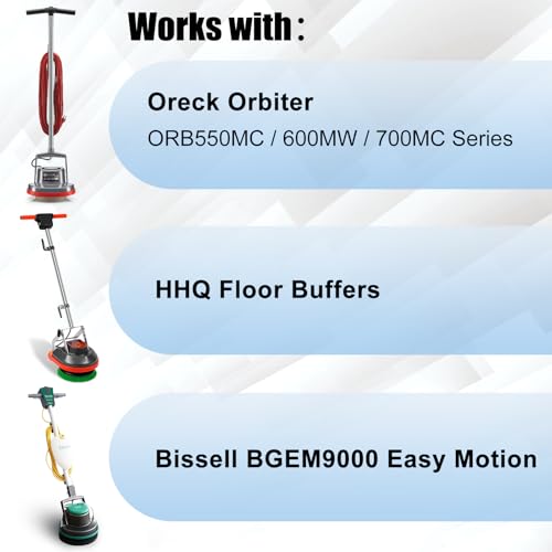 Commercial Scrub Brush for Orbital Floor Scrubber, Compatible with Oreck Orbiter XL ORB550MC, Bissell BGEM9000, 12