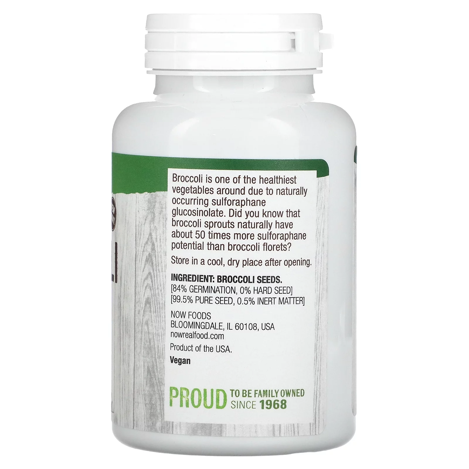 NOW Real Food Broccoli Seeds For Sprouting -- 4 oz Pack of 2