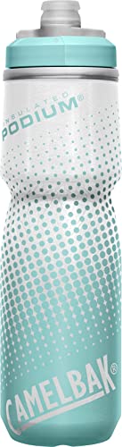 CamelBak Podium Chill Bike Insulated Squeeze Water Bottle Navy Stripe, 24oz