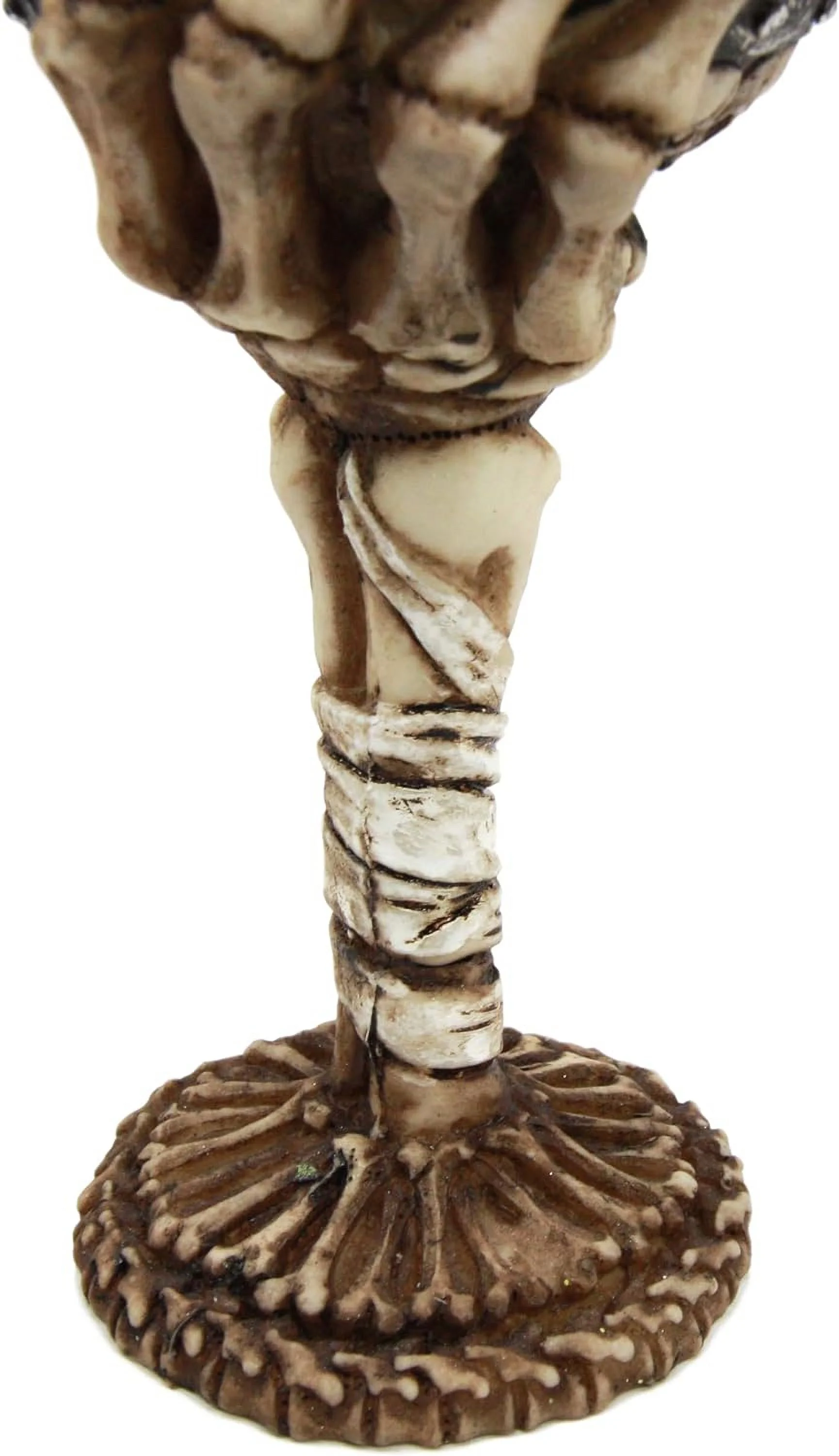 Graveyard Ossuary Skeletal Hand Grasping 6Oz Wine Chalice Goblet