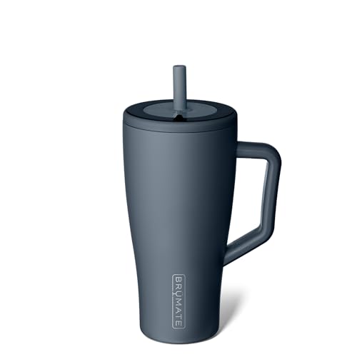 BrüMate Era 40 oz Tumbler with Handle and Straw | 100% Leakproof Insulated Tumbler with Lid and Straw | Made of Stainless Steel | Cup Holder Friendly Base | 40oz (Nightfall Blue)